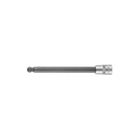 Holex Long Ball End Hex Bit Socket, 1/4 inch Dr, 6 mm 631743 6